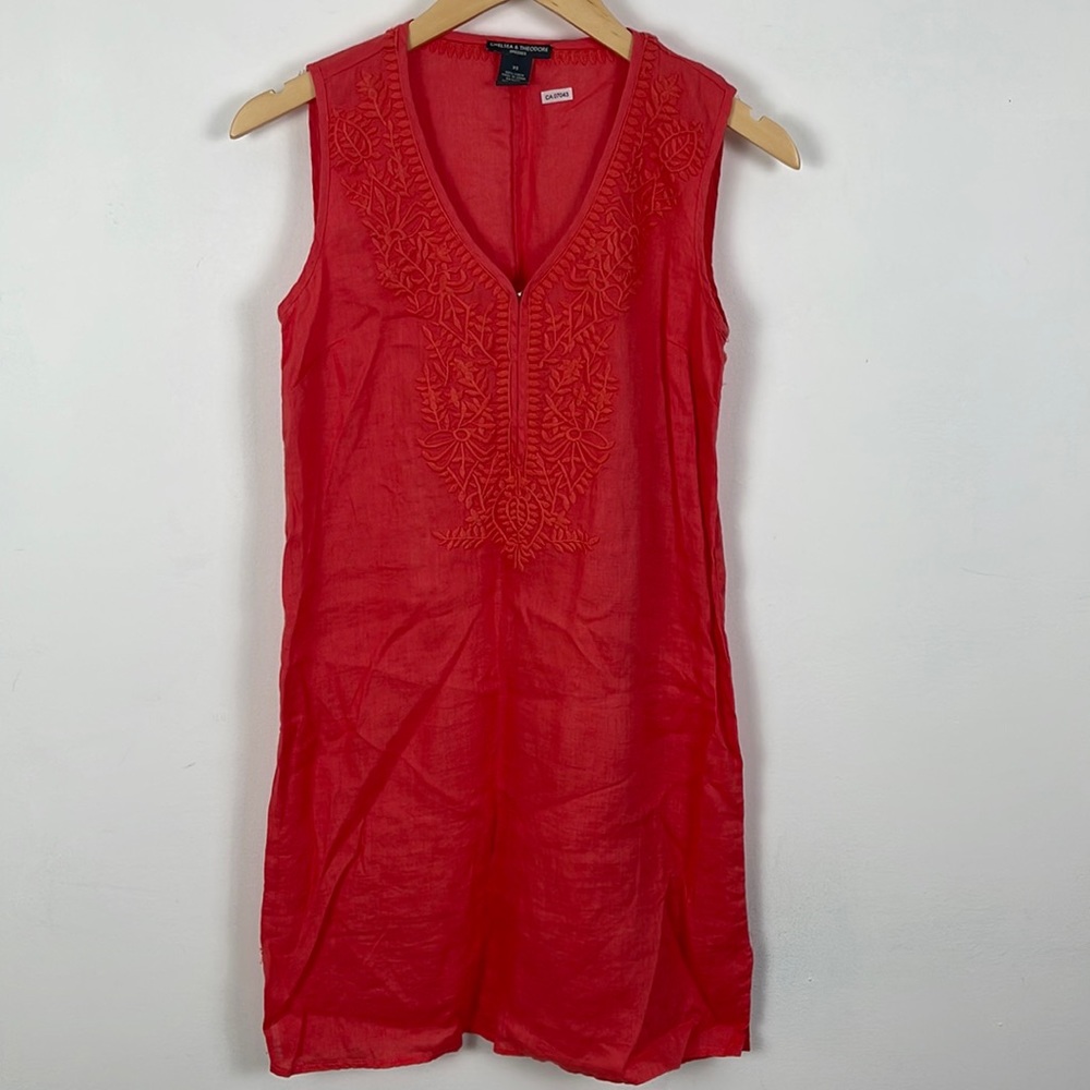 Chelsea & Theodore 100% Linen Dress - XS